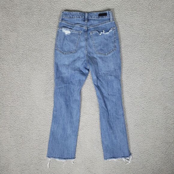 Abercrombie & Fitch Jeans Women 26 2S Zoe Natural Rise Ankle Straight Distressed - Picture 3 of 6